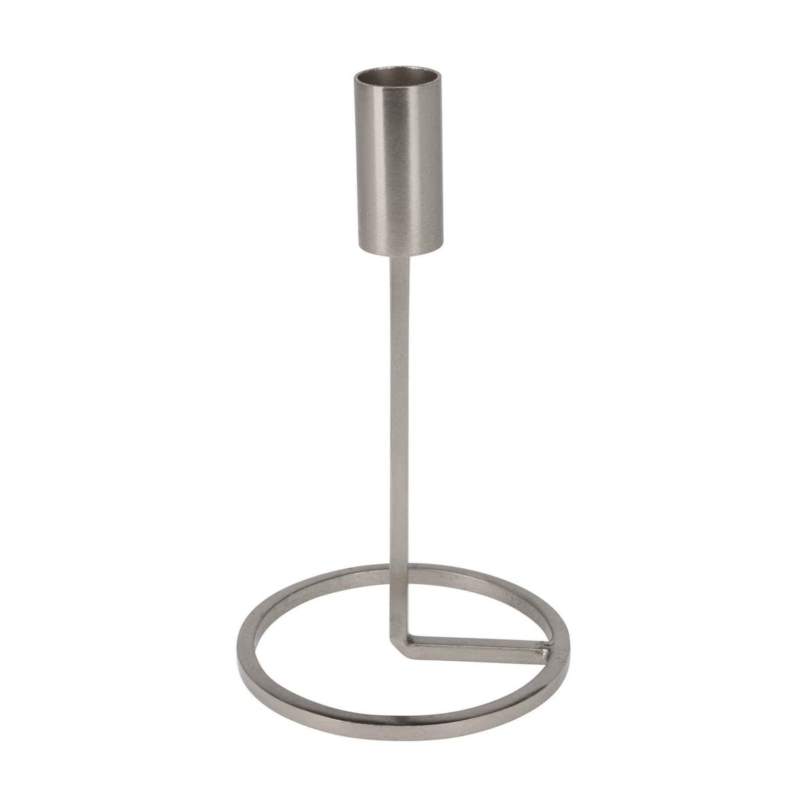 Urbn-Living Urbnliving Metal Candlestick Taper Silver Candle Holder Stand Home Décor Wedding Table Centrepiece from B&Q