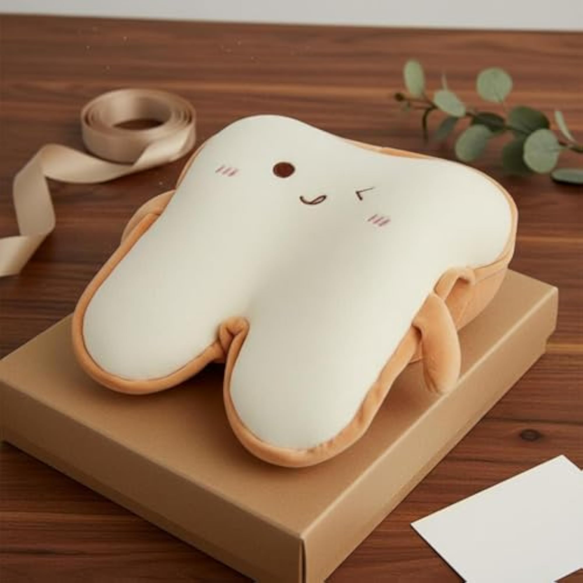Breathable Toast Shaped Desk Pillow, Ergonomic Design