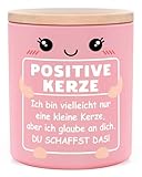 GoMelley Mutmacher Geschenk für Frauen, 10OZ Positive Duftkerze mit Spruch, Du Schaffst Das, Gute besserung Geschenke, Geschenke für Krebspatienten, Trost, Aufmunterung, Motivationsgeschenke