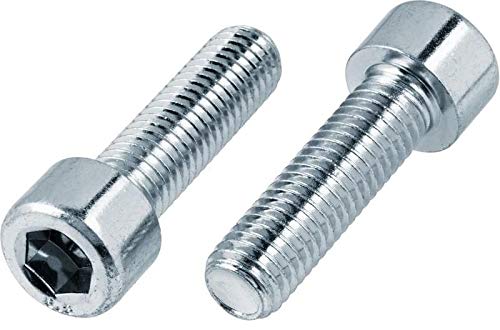 HEXATON Vis à tête Cylindrique six pans creux | Entièrement fileté | Acier galvanisé | DIN 912 | M6 x 25 mm | 100 pièces Cover