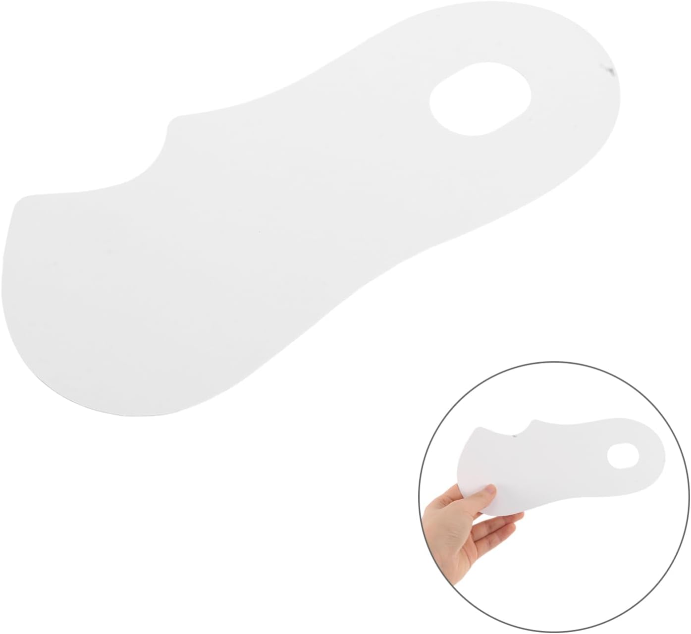 Beavorty 100pcs Ergonomic Sock Liners Cardboard Inserts for Low-Cut Socks Display Cards Strong Material Breathable Design