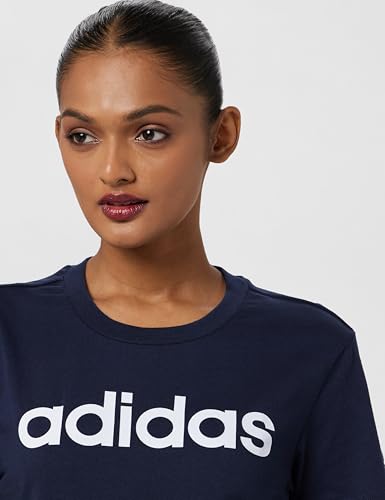 Image of adidas Women Cotton Solid Fitted T-Shirt