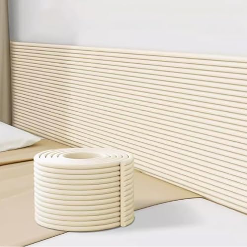 Almohadilla de protección de pared anticolisión, paneles de pared acolchados de esponja, paneles de pared acolchados autoadhesivos de 0.8 pulgadas de grosor para dormitorio, tatami, guardería, cojín
