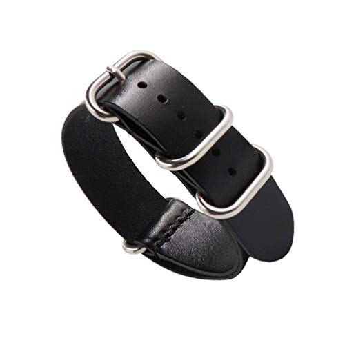 Pulseira de relógio de couro de liberação rápida NICERIO, pulseira de relógio de couro genuíno unive