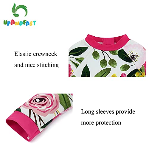 image for upandfast Baby/Toddler Girls Sunsuit Swimsuit with Snap Bottom UPF 50+