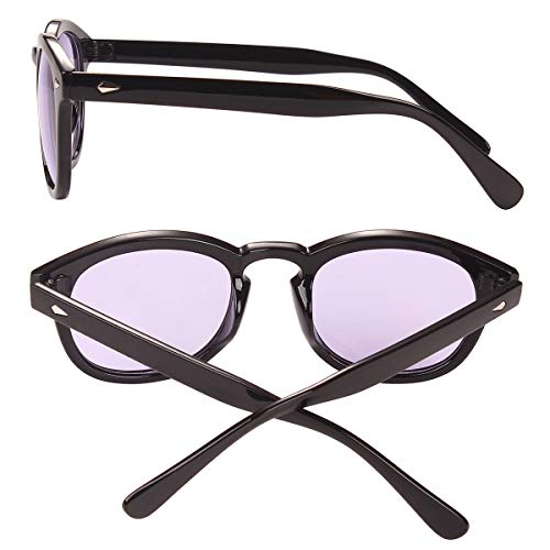 Image of Bestum Retro Inspired Sunglasses With Rivets Tinted Lens UV400