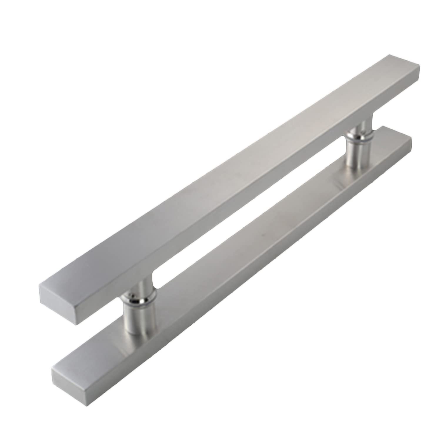 Poignée de porte en verre élégante en acier inoxydable brossé style H 80cm
