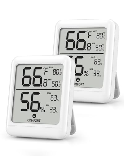 BN-Link Digital Hygrometer & Thermometer 2-Pack