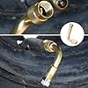 2 Pièces Extensions de Valve 90 degrés en Cuivre, Rallonge Extension Valve Pneu, Adaptateur de Valve Angulaire Durable et Robuste, Kit d'Extension de Tige de Pneu pour Voiture, Moto, Vélo, Scooter #5