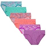 Fruit of the Loom Girls Bikini, Assorted Seamless, 10-12 (Color May Vary)