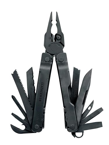 Leatherman Super Tool 300 - Multiutensile 19 in 1 con sistema di sicurezza - Nero
