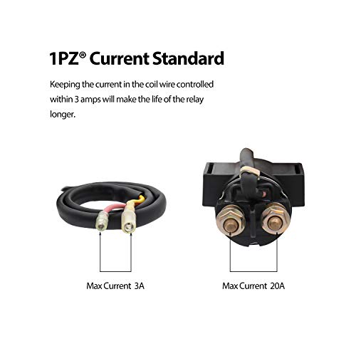 1Pz H25-S01 Premium Starter Solenoid Relay Replacement For Honda Trx250Ex Trx 250 Ex Sportrax 2002 2003 2004 2005 2006 2007 2008 2009 2011 2012 2013 2014 2016 2017 2018 2019 2020 #TOP5
