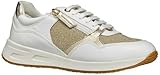 Traspirante Geox Sneaker da Donna D Bulmya B, Lt Oro Bianco, 41 EU