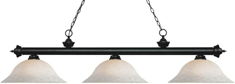 Riviera - 3 Light Island/Billiard in Billiard Style - 16 Inches Wide by 13.25 Inches High