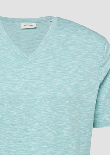 s.Oliver Herren T-Shirt – V-Ausschnitt, Regular Fit, Baumwolle – Ansicht 6