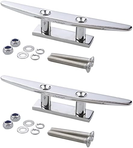 MIZUGIWA Mooring Boat Deck Cleats 6" 316 Stainless Steel Pack of 2…