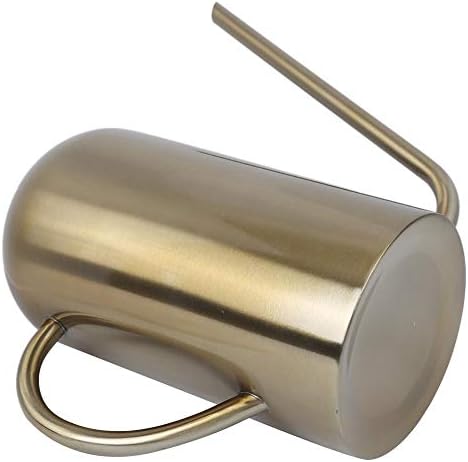 Stainless Steel Long Spout Watering Can Garden Watering Pot Irrigation Tool Gold 1.5L for House Pl