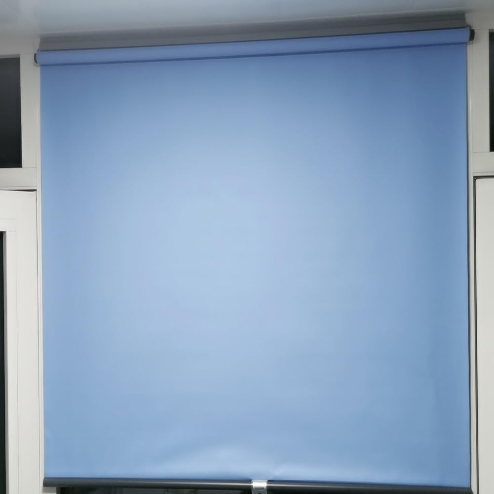 Store à rouleau occultant sans fil, isolation thermique, imperméable, à ressort avec arrêt spontané, autocollant et léger pour chambre à coucher, bureau, véhicule récréatif pour portes coulissantes