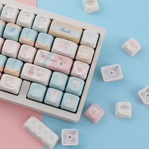 Touches en PBT Tsungup MOA au design rococo élégant pour clavier gamer