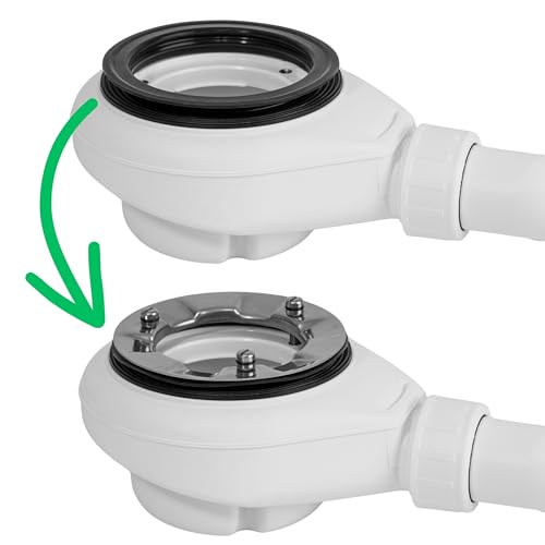 Duschablauf Profildichtung, 2 Stück, 116 x 15 mm, kompatibel mit Viega Tempoplex ab 2001 bis heute, passend für 6961.95, 632 663, Dichtring für Duschtasse, Duschwanne Siphon Reparatur Dichtung Dusche