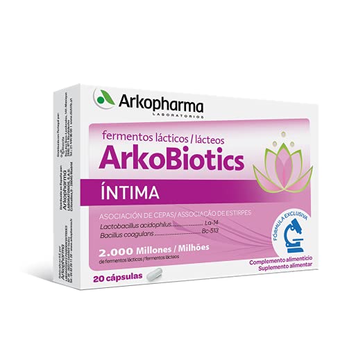 Arkopharma Arkobiotics Íntima 20 Cápsulas, Con Probióticos, Regenera La Flora Vaginal Y Contribuye Al Bienestar Íntimo, Con Probióticos Para Infecciones Vaginales, Complemento Alimenticio