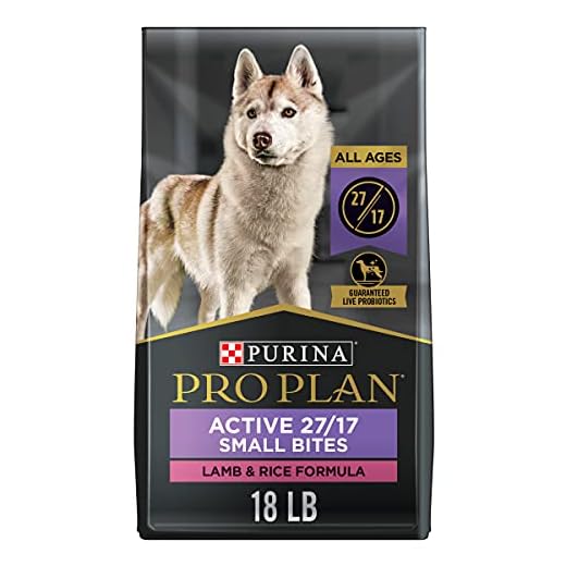 Purina Pro Plan High Protein Dog Food, Small Bites, SPORT 27/17 Lamb and Rice Formula - 18 lb. Bag