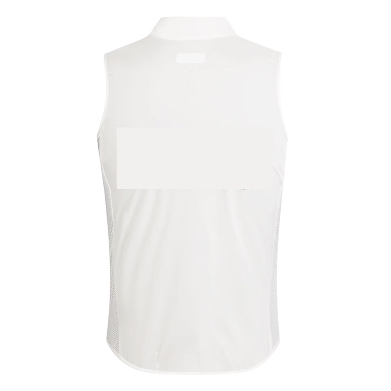 Smanicato Ciclismo Gilet da Ciclismo Bianco Antivento Impermeabile Senza Maniche Gilet da Bicicletta Leggero Traspirante Giacca da Ciclismo Bici(XXL)