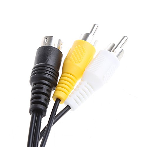 Câble composite RCA AV de 1,5 m pour console Sega Genesis et Mega Drive