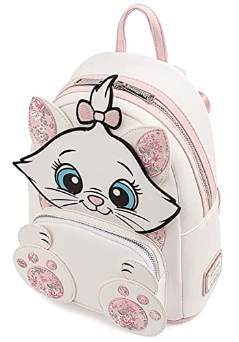 Loungefly Disney Marie Floral Footsy Womens Double Strap Shoulder Bag Purse3