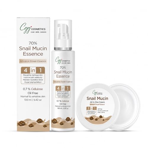 Image of CGG 70% Snail Mucin Essence (100ml) | Hydration & Skin Repair + FREE Midday Pomegranate Body & Hair Mist