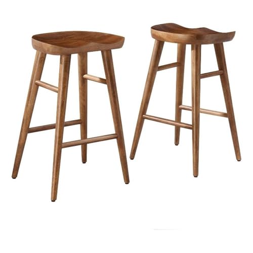 Modway EEI-6739-WAL Saville Backless Wood Counter Stools -
