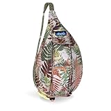 KAVU Mini Rope Sling Pack with Adjustable Rope Shoulder Strap, Ferns