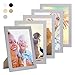 Produktbild PHOTOLINI 5er Bilderrahmen-Set 21x30 cm/DIN A4 Basic Collection, Modern, Silber, aus MDF, inklusive Zubehör/Bilderrahmen-Collage