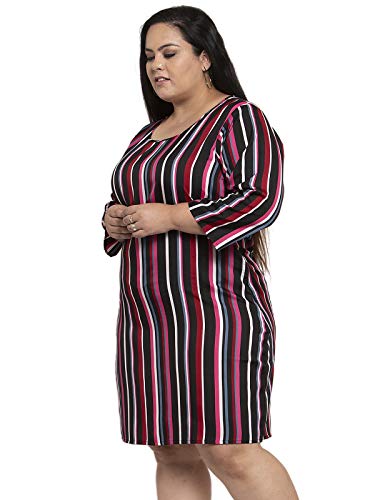 Image of Flambeur Women's Crepe A-Line Knee-Length Dress