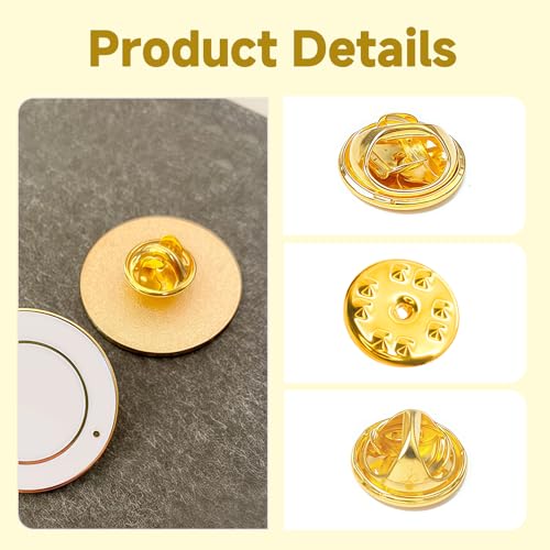 Miniatura 3 de 100pcs Schmuckverschlüsse Tipo Anstecker Pin Metálicos Con Cierre Mariposa, Anstecknadeln Resistentes Para Pins Decorativos, Accesorios Diy Joyería Manualidades Textiles Y Reparación Creativa