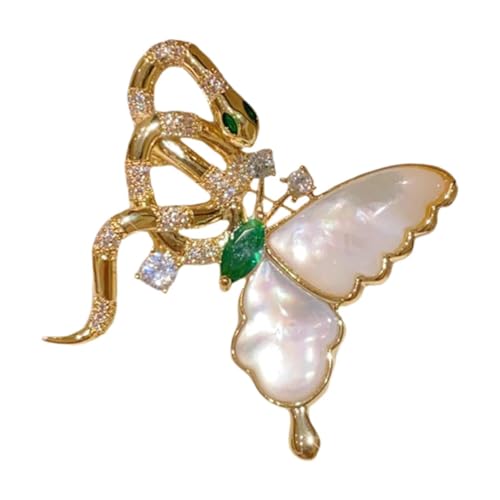 Broche de mariposa para mujer complemento decorativo vintage y pasador metálico de alta calidad