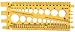 Stainlesstown Nut Bolt Thread Gauge (Yellow)