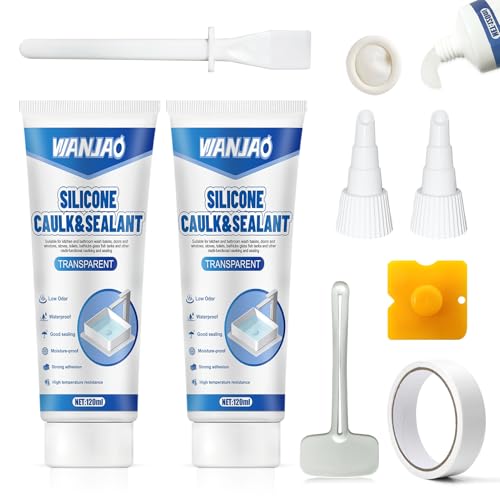 WANJAO Clear Silicone Bathtub Caulk