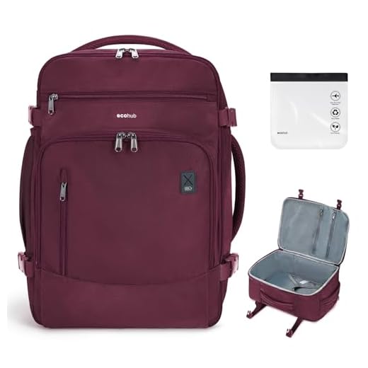 Is moisturiser a liquid for hand luggage ECOHUB 30L Travel Backpack for Women