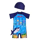 Kid Buoyancy Swimming Swimsuit Boy Girl One Piece Floatation Short Suit Cartoon Swimwear