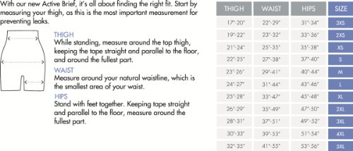 GaryWear Active Brief, Size Large, Navy, Each2