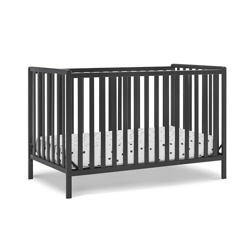 Image of Delta Children Heartland 4-in-1 Convertible Crib, Black