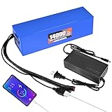 36V 48V Ebike Battery with Charger and USB Port, 10Ah 14Ah Lithium Li-ion Battery for Electric...