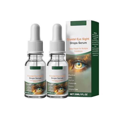 Optifusion Eye Drops, 30ml Nano Augentropfen Serum, Augentropfen Gegen Trockene Augen, Mit Natürliche pflanzliche Formel, Sanfte Pflegeflüssigkeit, Kühlende, Reduziert Augenbelastung, Augenpflege