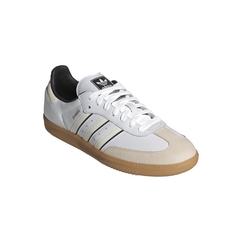 Image of adidas Originals Samba Mens Sneakers, Cloud White /Off White /Core Black, Size 12