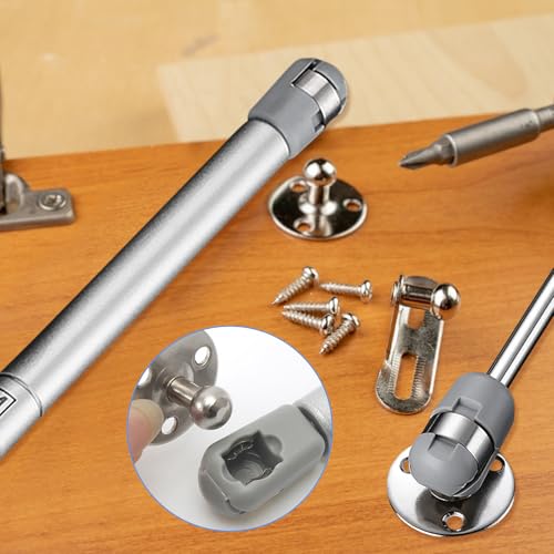 Simsky 2PCS Gasdruckfeder, schranktür dämpfer, 100N/10kg Gasdruckdämpfer als Schranktür Dämpfer & Soft Close Feder für Küchenschränke, Bücherregale und Möbelklappen