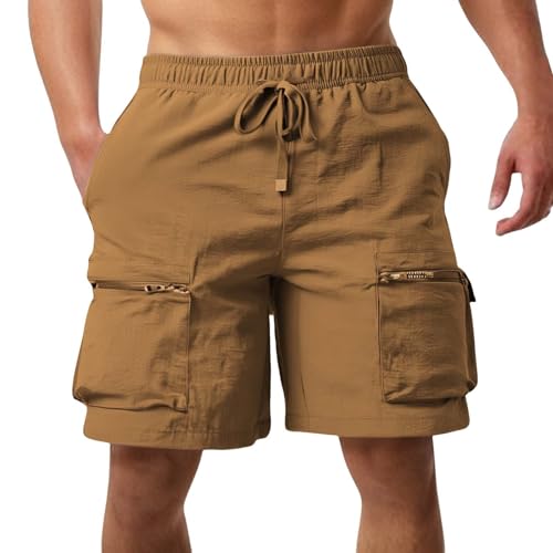 Short cargo stretch pour homme avec plusieurs poches pour le travail et la randonnée