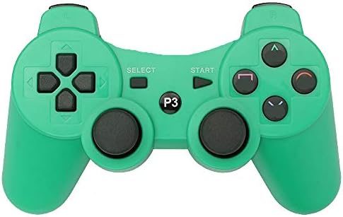 Kolopc Wireless Bluetooth Controller For PS3 Double Shock - Bundled with USB charge cord (Green)