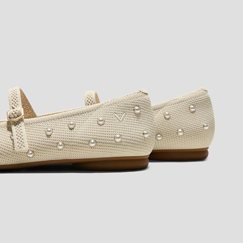 VIVAIA Tamia Almond-Toe, Arch Support Mary-Jane Flats for Women, Comfortable Slip-On Shoes for Work & Casual Wear4