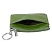 Women's Genuine Leather Coin Purse Mini Pouch Change Wallet with Keychain,green